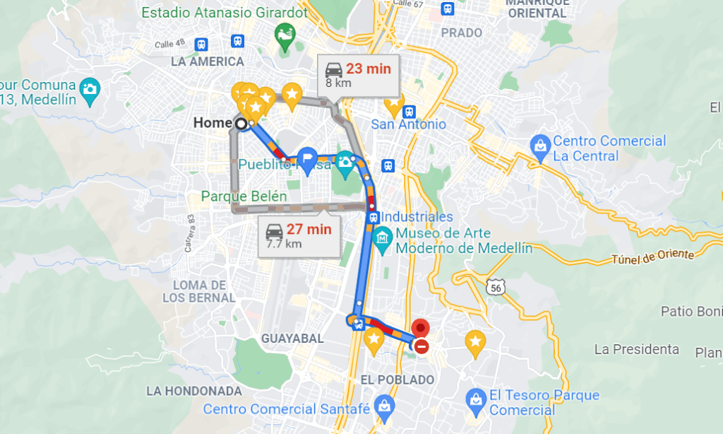 The cost of taxis in Medellin - perfect for learning Spanish