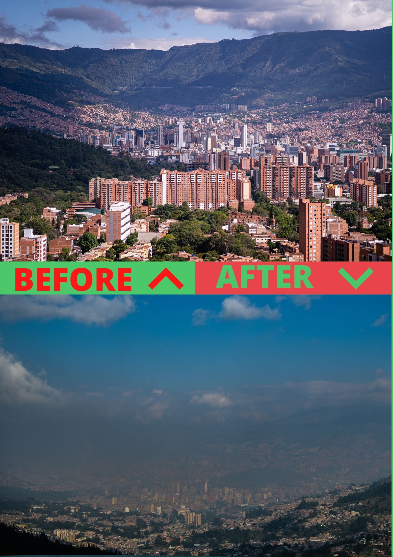 Air quality in Medellin worsens in response to deforestation and forest fires