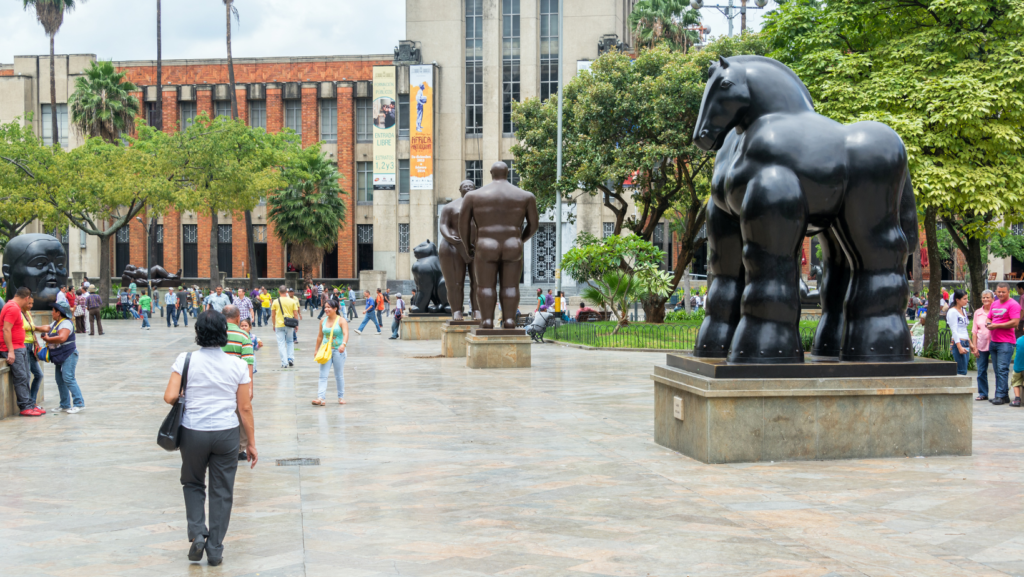 The famous sculptures in Medellin are a tangible reminder of Botero's legacy
