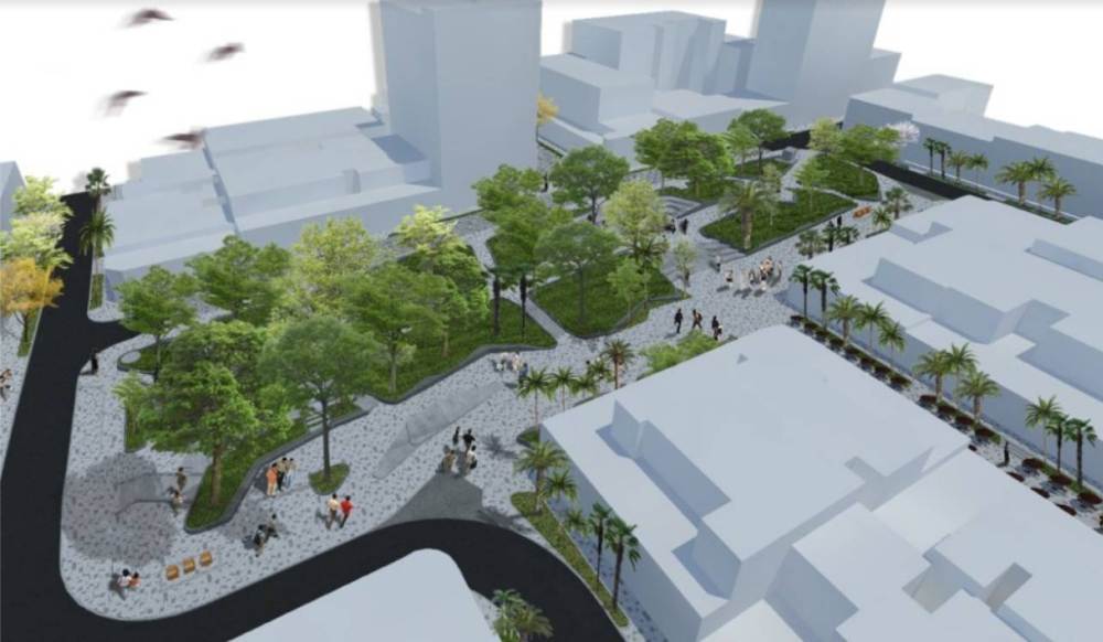 What the hell is happening in Parque Lleras. The new park will feature new trees, plants, an open auditorium. Parque Lleras will be pedestrianized