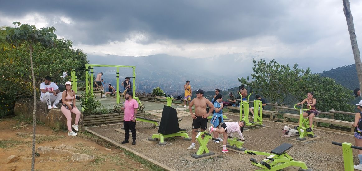 Gyms are popular in Medellin