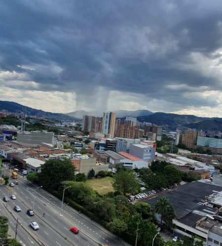 A downpour in Medellin